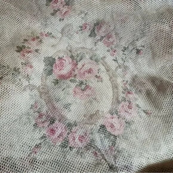 Ralph Lauren Spring 2003 Runway Collection Wallpaper Floral Mesh Knit Blouse - Picture 10 of 15